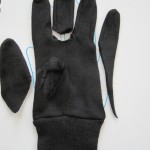 cut the gloves according to directions